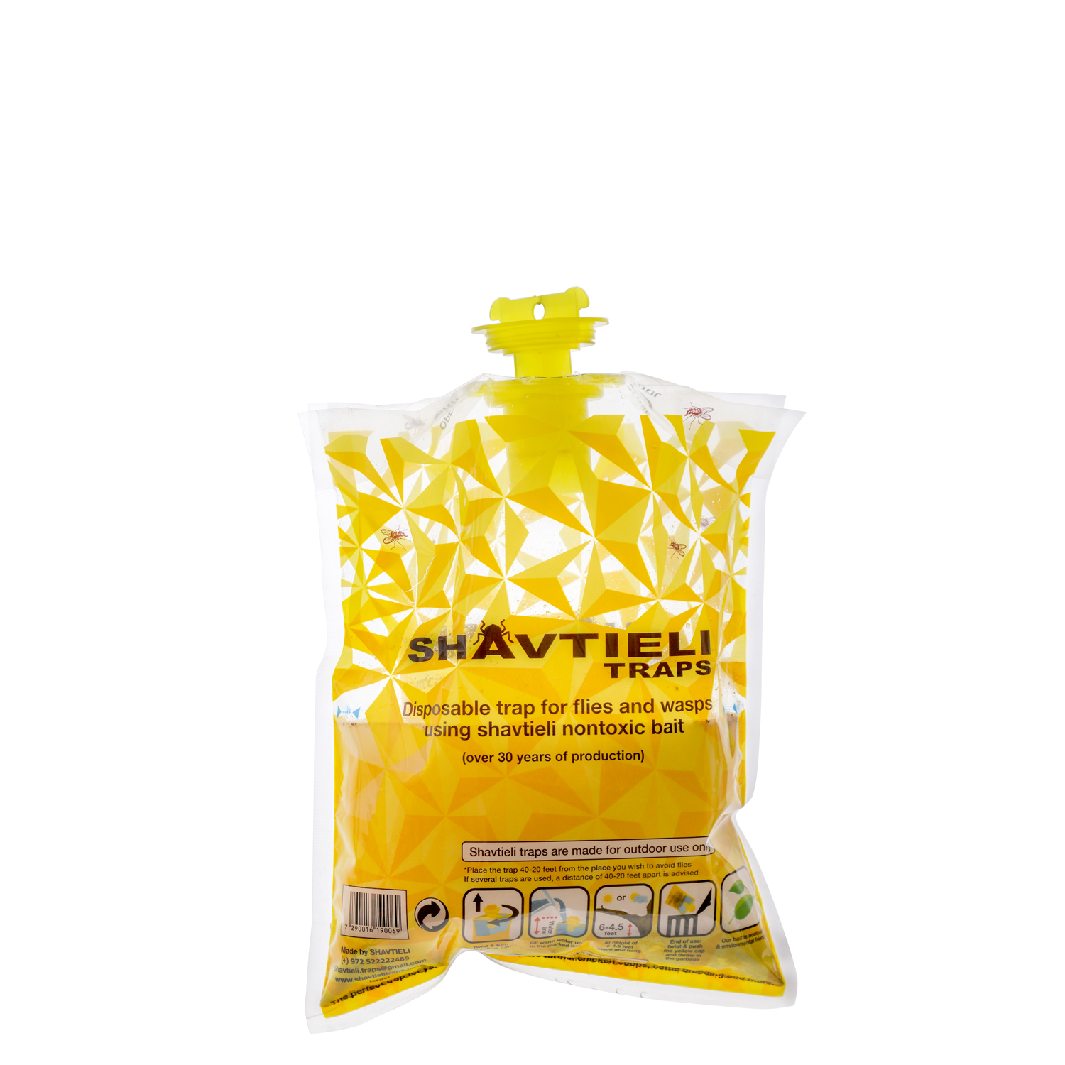 מלכודת שבתיאלי שקית חד פעמית מלכודת שקית חד פעמית לזבובים